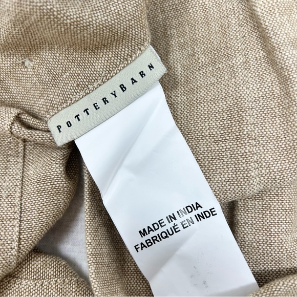 Pottery Barn Ikat Embroidered Lumbar Pillow Cover 16” x 26” Back Button Closure - Picture 7 of 9